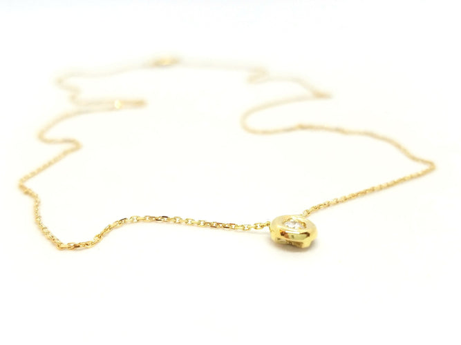 Collier Collier Or jaune Diamant 58 Facettes 579156RV
