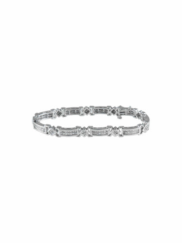 Bracelet Bracelet Diamants Princesse 58 Facettes