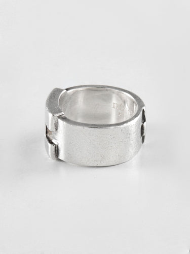 Bague 51 Bague Hermès Heraclès en Argent 58 Facettes