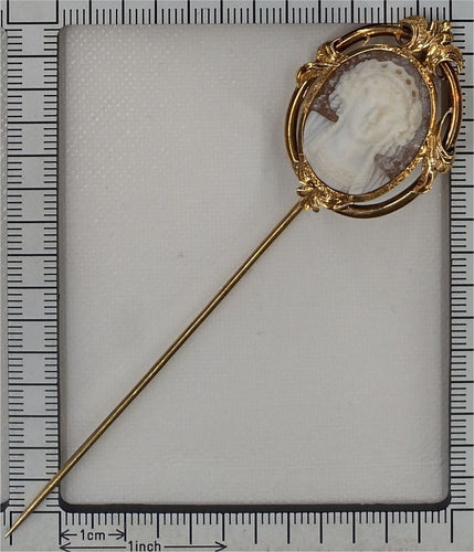Broche Épingle à bâton camée victorienne - Élégance du 19ème siècle 58 Facettes 23317-0047