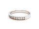 Bague 56 Bague Alliance Or blanc Diamant 58 Facettes 06315CD