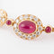 Bracelet Bracelet en or jaune et diamant ,rubis cabochon de la maison Van Cleef and Arpels 58 Facettes 0