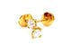 Boucles d'oreilles Boucles d'oreilles Puces Or jaune Diamant 58 Facettes 06432CD
