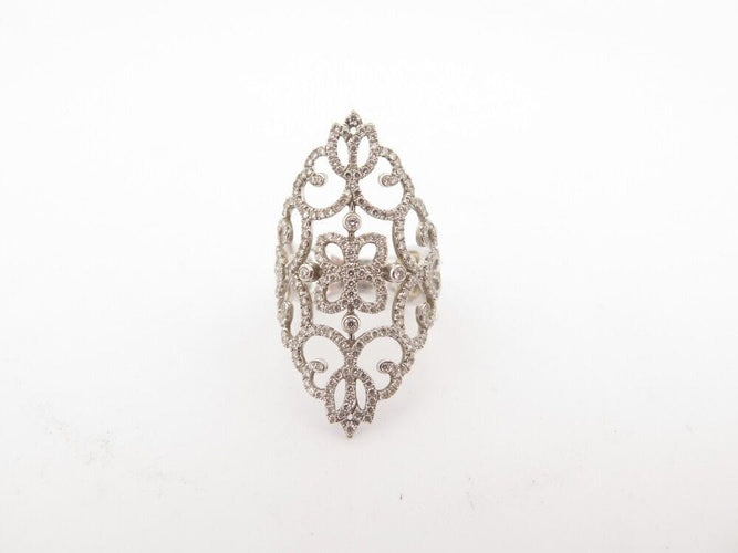 Bague 50 bague MESSIKA eden t50 en or blanc 18k sertie 52 diamants 0.92ct 58 Facettes 253443