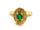 Bague 51 Bague Or jaune Emeraude 58 Facettes 1292147CN