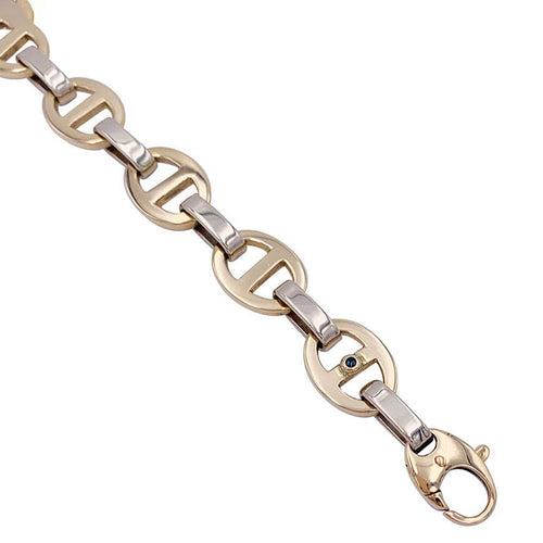 Bracelet Bracelet deux ors maille marine. 58 Facettes 32406