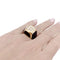 Bague 52 Bague Boucheron, "Chevalière", or jaune, bois et diamants. 58 Facettes 33173