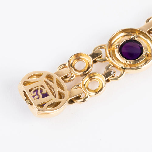 Bracelet Bracelet or jaune et améthyste de la maison Poiray 58 Facettes