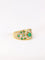 Bague Bague bandeau diamants émeraudes 58 Facettes J35