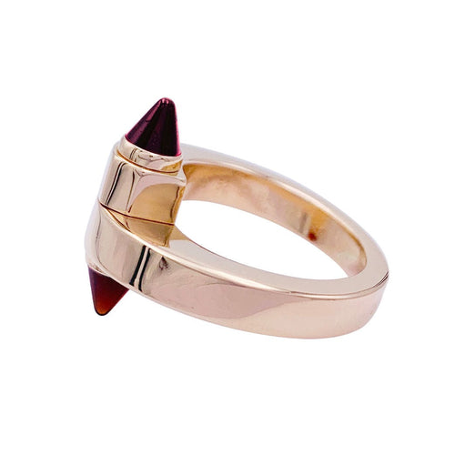 Bague 52 Bague Cartier, "Menottes", or rose, grenats rhodolites. 58 Facettes 32791