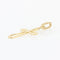 Pendentif Croix striée en or jaune 58 Facettes 13-273