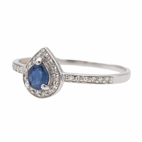 Bague 54 Bague Or blanc Saphir 58 Facettes 2687238CN