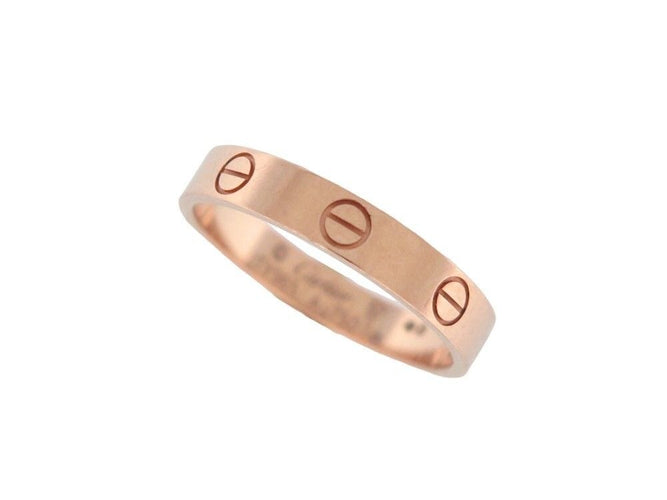 Bague 57 bague CARTIER alliance love or rose 18k 58 Facettes 257462