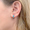 Boucles d'oreilles Boucles d'oreilles Pomellato, "M'ama non M'ama", or rose, pierres de couleurs. 58 Facettes 31996