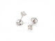 Boucles d'oreilles Boucles d'oreilles Puces Or blanc Diamant 58 Facettes 06426CD