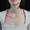 Pendentif Médaillon coeur or rose 58 Facettes CVP94