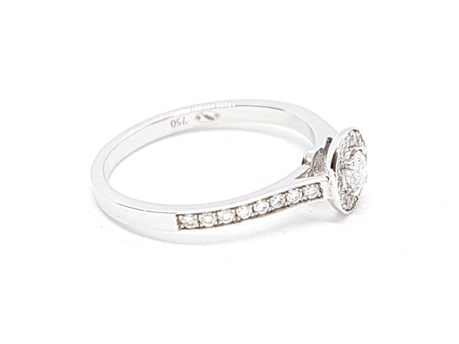 Bague 53 Bague Solitaire Or blanc Diamant 58 Facettes 578681RV
