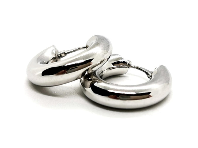 Boucles d'oreilles Boucles d'oreilles Créoles Or blanc 58 Facettes 1668017CN