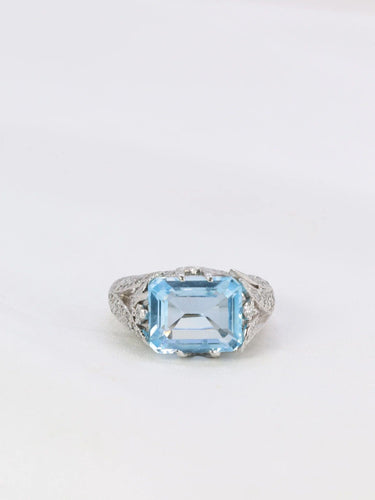 Bague Bague cocktail Diamants Aigue-marine 58 Facettes 779