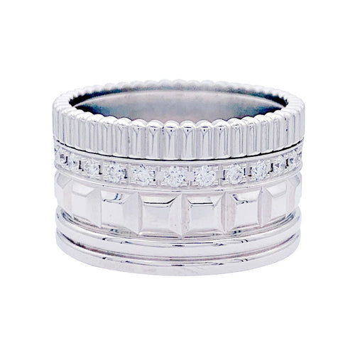 Bague 60 Bague Boucheron, "Quatre Radiant Edition", or blanc, diamants. 58 Facettes 32723