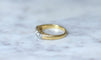 Bague 53.5 Bague jarretière Or jaune Platine Diamants 58 Facettes