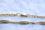 Collier Chaîne de montre ancienne maille filigrane en or jaune 58 Facettes