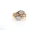Bague 59 bague jonc anneau diamants et or jaune 18k marquise 0.9ct 58 Facettes 256458