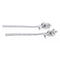 Boucles d'oreilles Boucles d'oreilles Pendantes Or blanc Diamant 58 Facettes 578261CD