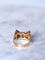 Bague Bague Tank Noeud or rose et diamants 58 Facettes