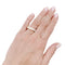 Bague 51 Alliance tour complet diamants princesse. 58 Facettes 32787