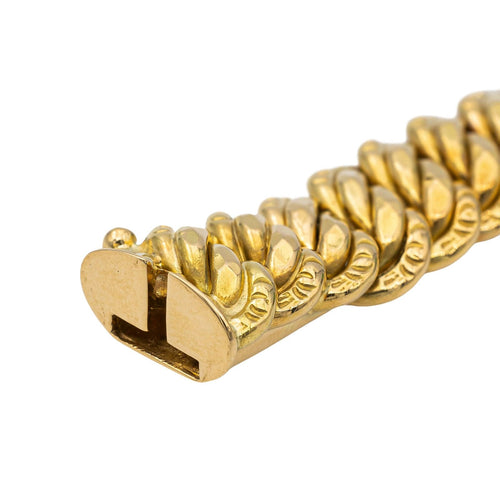 Bracelet Bracelet Maille américaine Or jaune Saphir 58 Facettes 2837642CN