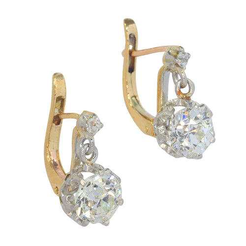 Boucles d'oreilles Boucles d'oreilles diamants Art Déco 58 Facettes 23086-0260