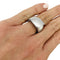 Bague 54 Bague Fred "Ruban" or blanc et diamants. 58 Facettes 30911