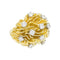 Bague 50 Bague dôme or jaune, platine et diamants. 58 Facettes 31340
