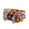 Bague 59 Bague Bandeau Or jaune Grenat 58 Facettes 2819766CN