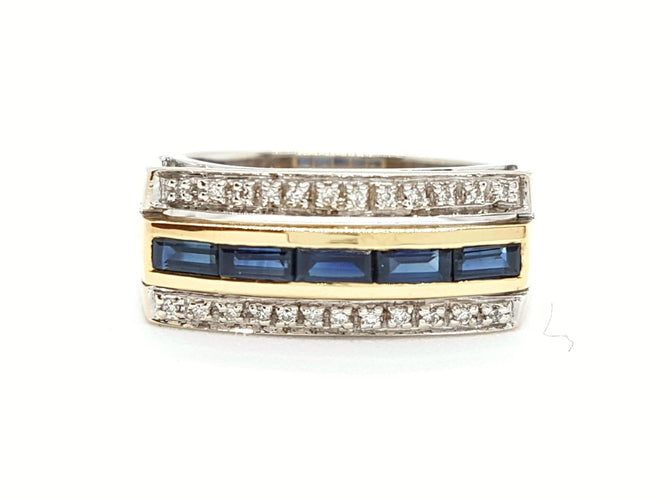 Bague 60 Bague Or jaune Saphir 58 Facettes 00579CN