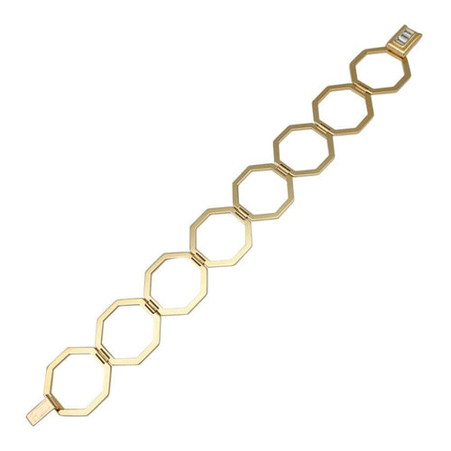 Bague 52 Poiray, "Bague Bracelet", or jaune, diamant. 58 Facettes 31417