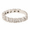 Bague 53 Bague Demi alliance Or blanc Diamant 58 Facettes 2050420CN