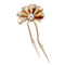 Broche Broche vintage or rose, platine et diamants. 58 Facettes 32115
