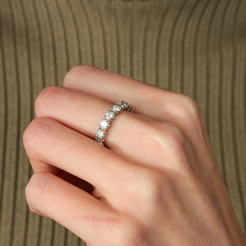 Bague BAGUE ALLIANCE AMERICAINE 16 DIAMANTS 58 Facettes BO/220111