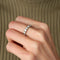 Bague BAGUE ALLIANCE AMERICAINE 16 DIAMANTS 58 Facettes BO/220111