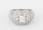 Bague Bague jonc pavée de diamant de diamant 58 Facettes 0