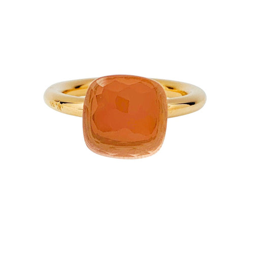 Bague 53 Bague Pomellato, "Nudo", or rose et blanc, quartz rose. 58 Facettes 30909