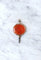Pendentif Clef de montre ancienne or rose et cornaline 58 Facettes
