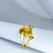 Bague Bague en or jaune et citrine 58 Facettes 5579