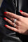 Bague 53 Bague Jonc Or blanc diamant 58 Facettes 2324950CN