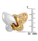 Boucles d'oreilles Boucles d'oreilles clips papillon Bulgari Farfalle diamants or blanc et jaune 58 Facettes