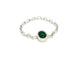 Bague 55 Bague Chaînette Or blanc Agate 58 Facettes 843307CD