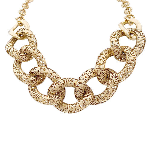 Collier Collier Pomellato, "Arabesque", or rose. 58 Facettes 33177