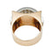 Bague 52 Bague "Tank" or rose, platine et diamants. 58 Facettes 31833